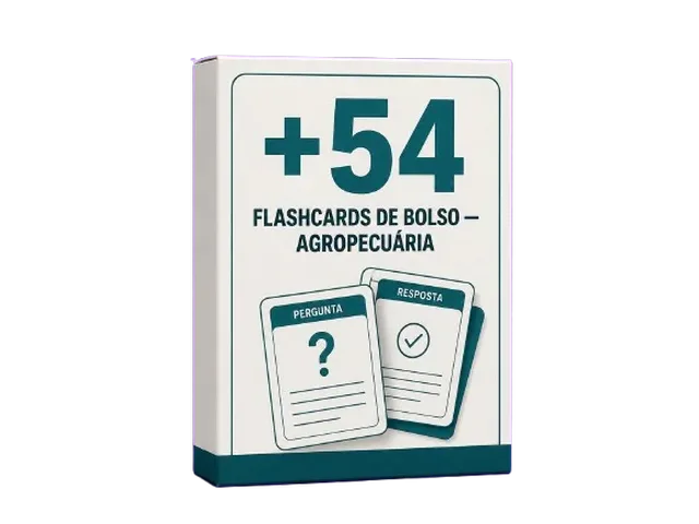 Bônus 1, Flashcards de Bolso de Agropecuária